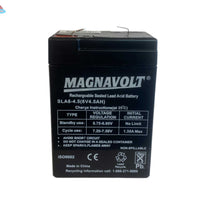 Magnavolt 6V/4.5AH Sealed Lead Acid Battery Magnacharge