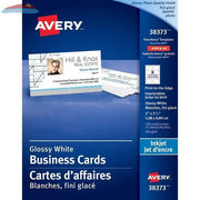 38373 PERFORATED BUSINESS CARDS GLOSSY PHOTO QUALITY 2" X Avery