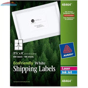 48464 ECO WHITE MAILING LABEL PERMANENT 3 1/3" X 4" 100 S Avery