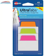 74756 AVERY ULTRATABS MULTI-USE 2? X 1-1/2" NEON COLORS GRE Avery