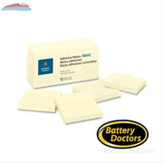 ADHESIVE NOTES, 3" X 3", YELLOW, REPOSITIONABLE, 12/PK Office