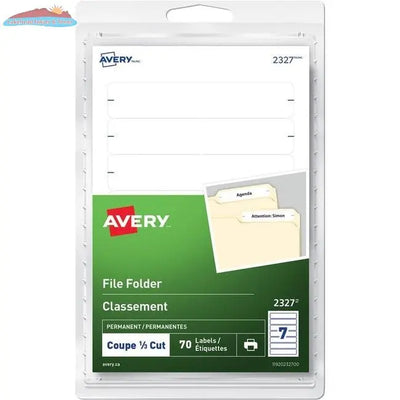 Avery Print or White Filing Labels 3 1/2