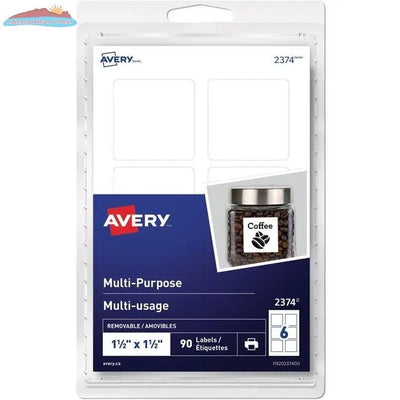 Avery Print or Write ID Labels 1 1/2