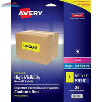 Avery&reg; High Visibility Neon ID Labels (AVE05938) Avery