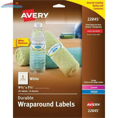 Avery® Wraparound Labels, Sure Feed, 9-3/4