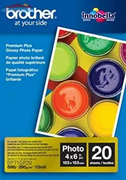 BP71GP20 Brother PREMIUM GLOSSY PAPER ( 4" X 6") Brother