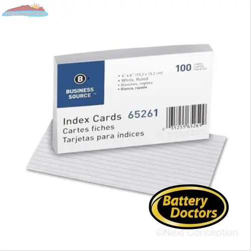 BUSINESS SOURCE INDEX CARD, 6" (152.4 MM) X 4" (101.6 MM), 1 Office