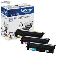 Brother Genuine TN431 3PK Standard-Yield Colour Toner Cartridge Multipack Brother