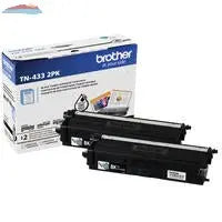 Brother Genuine TN433 2PK High-Yield Black Toner Cartridge Multipack Brother