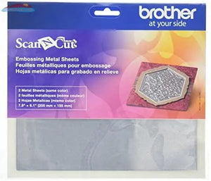 CAEBSSMS1 Embossing Silver Metal Sheets for ScanNCut Brother