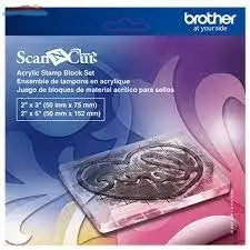 CASTPBLS1 Acrylic stamp block set for ScanNCut Brother