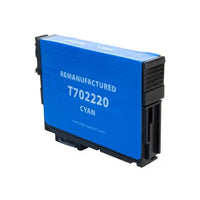 EPC Remanufactured Cyan Ink Cartridge for Epson T702220 EPC