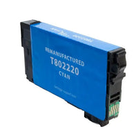 EPC Remanufactured Cyan Ink Cartridge for Epson T802220 EPC