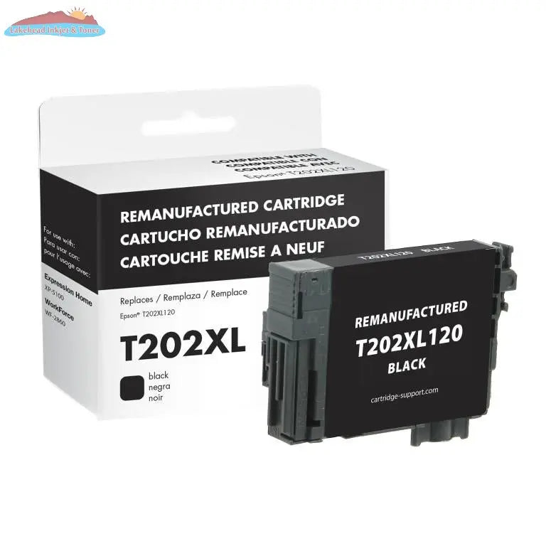 EPC Remanufactured High Capacity Black Ink Cartridge for Epson T202XL120 EPC