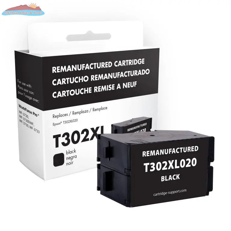 EPC Remanufactured High Capacity Black Ink Cartridge for Epson T302XL020 EPC