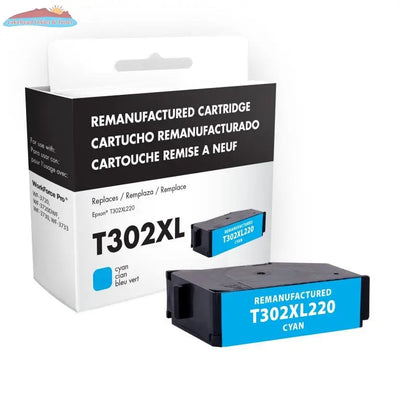 EPC Remanufactured High Capacity Cyan Ink Cartridge for Epson T302XL220 EPC