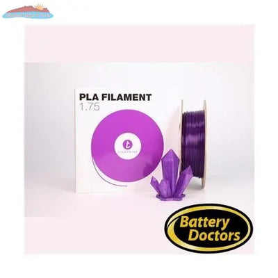 FCSPlum Tinkerine 1.75mm Transparent Purple PLA Filament Tinkerine