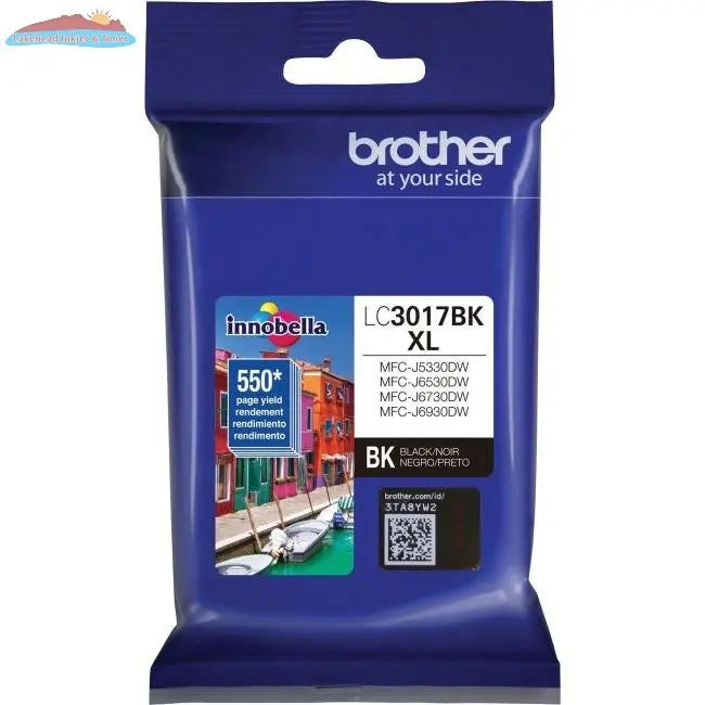 LC3017BKS BLACK INK FOR MFCJ6530DW MFCJ6930DW 0.55K Brother