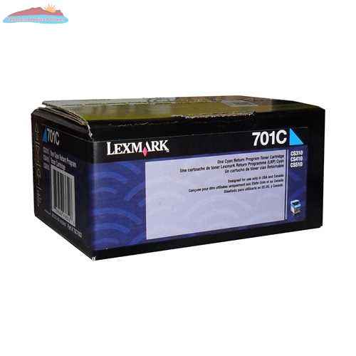 Lexmark CS/CX310,410,510 Cyan Return Program 1K Toner Cartridge Lexmark