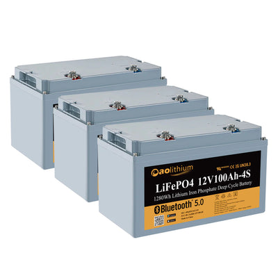 aolithium 12V 100AH LiFePO4 Battery Bundle (x3) w/ NOCO GENPRO10X3 On-Board Marine Battery Charger Lakehead Inkjet & Toner