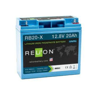 RELiON RB20-X - 12V 20Ah Lithium Deep Cycle Battery Lakehead Inkjet & Toner
