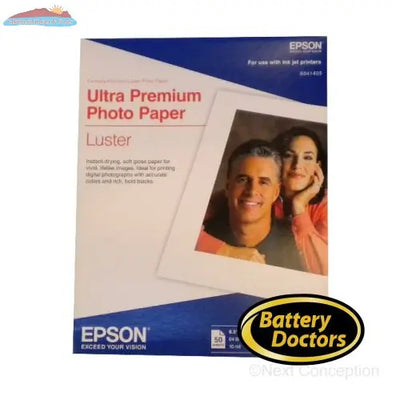 S041405 EPSON ULTRA PREMIUM PHOTO PAPER LUSTER, (LETTER) (50 Epson
