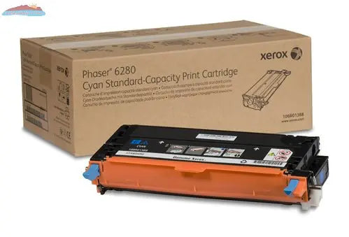 Xerox Genuine Phaser 6280 Cyan Standard Capacity Toner Cartridge - 106R01388 Xerox