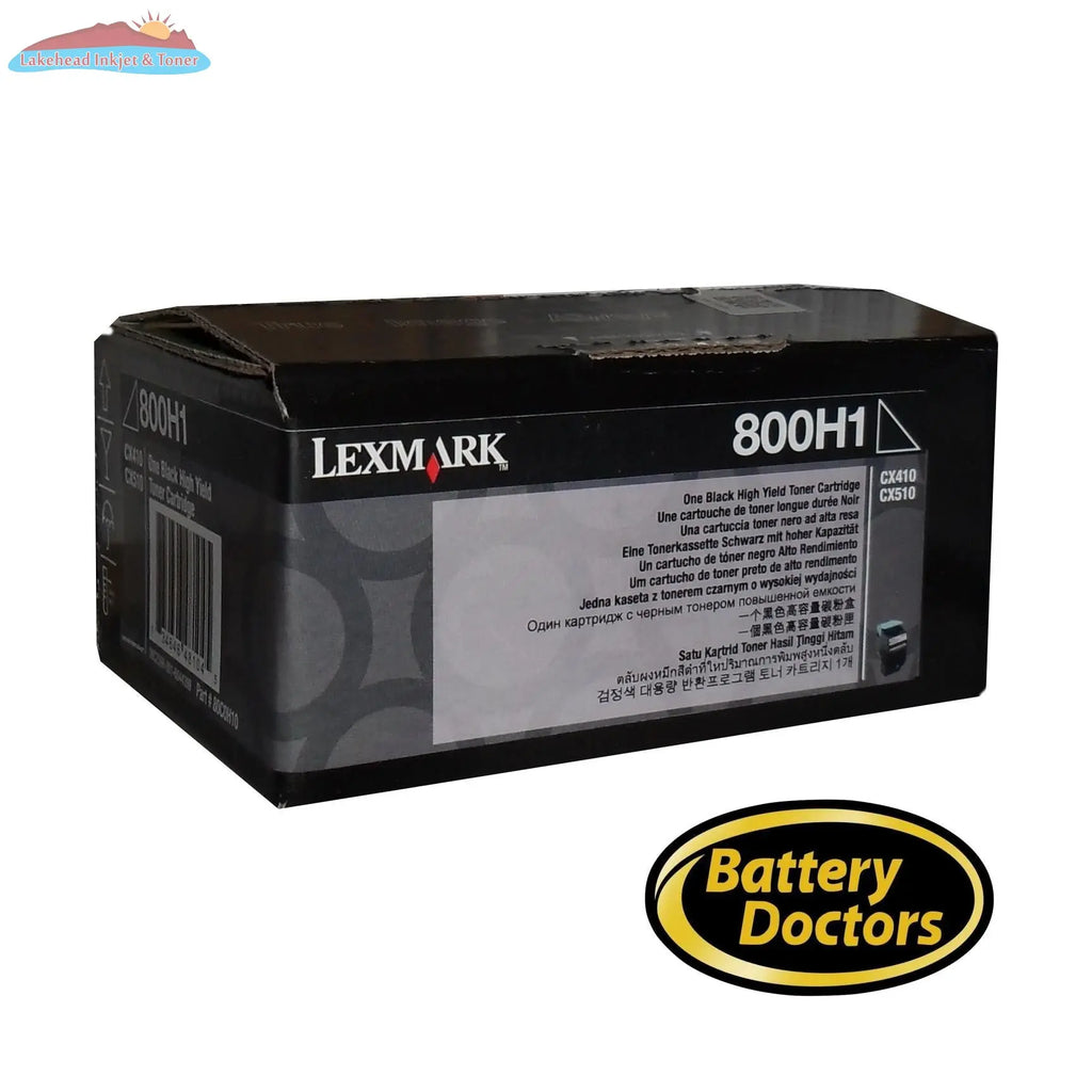 80C0H10 LEXMARK 800H1 CX410/510 BLACK HIGH YIELD TONER CARTR Lexmark