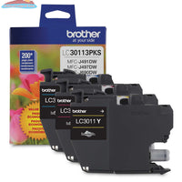 Brother Genuine LC30113PKS 3-Pack Standard-yield Colour Ink Cartridges Brother