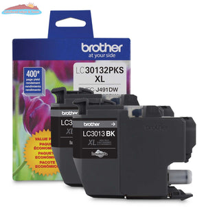 Brother Genuine LC30132PKS 2-Pack High-yield Black Ink Cartridge Brother