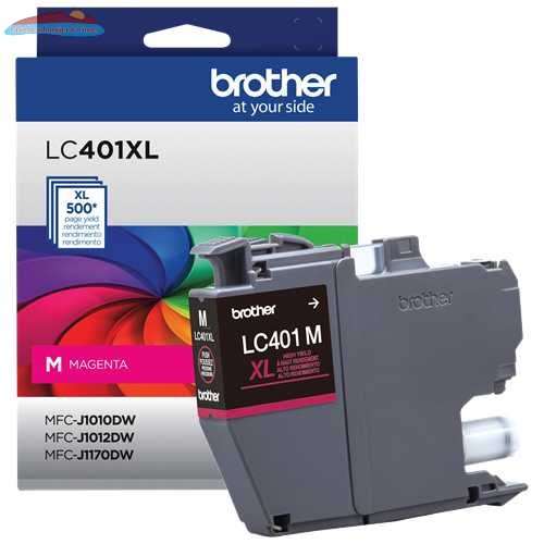 Brother Genuine LC401XLMS High-Yield Magenta Ink Cartridge Brother