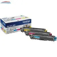 Brother Genuine TN221 3PK Standard-Yield Colour Toner Cartridge Multipack Brother