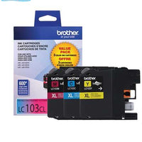 Brother LC1033PKS 3-Pack of Innobella  Colour Ink Cartridges (1 each of Cyan, Magenta, Yellow), High Yield (XL Series) Brother