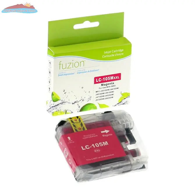 Brother LC105XXL Magenta Compatible Inkjet Cartridge Fuzion