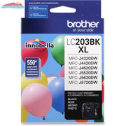Brother LC203BKS Innobella  Black Ink Cartridge, High Yield (XL Series) Brother