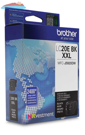 Brother LC20EBKS INKvestment Black Ink Cartridge, Super High Yield (XXL Series) Brother