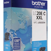 Brother LC20ECS INKvestment Cyan Ink Cartridge, Super High Yield (XXL Series) Brother