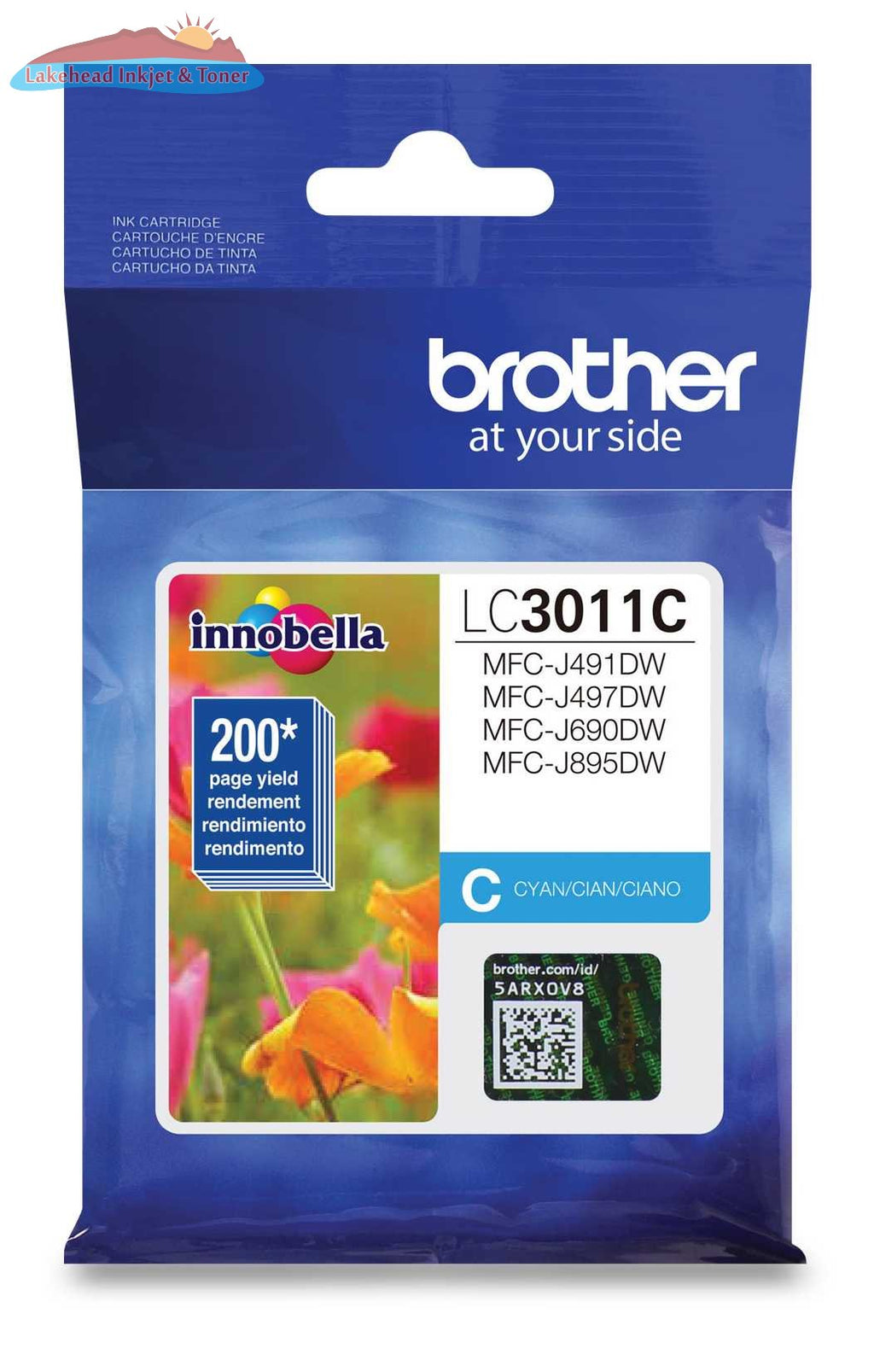 Brother LC3011CS  Cyan Ink Cartridge, Standard Yield Brother