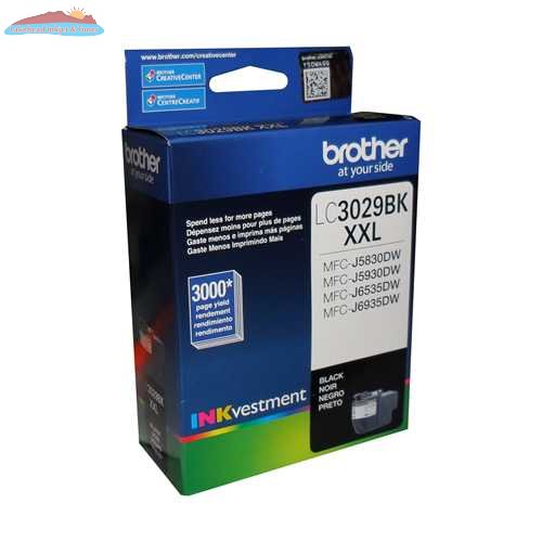 Brother LC3029BKS Black INKvestment Tank Ink Cartridge, Super High Yield Brother