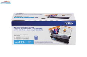 Brother TN433C Cyan Toner Cartridge, High Yield Brother