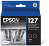 Epson T127120 127 Extra High-Capacity Dual Pack Black Ink Cartridges Epson