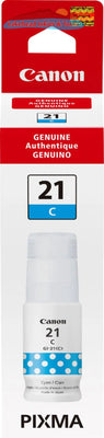 GI-21 Cyan Ink Bottle SKU 4537C001 Canon