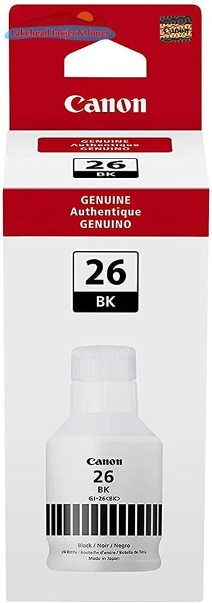 GI-26 Black Ink Bottle SKU 4409C001 Canon