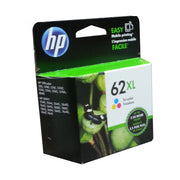 HP 62XL Tri-colour High Yield Original Ink Cartridge (C2P07AN) HP Inc.