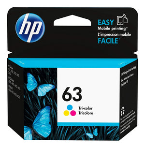 HP 63 Tri-colour Original Ink Cartridge (F6U61AN) HP Inc.