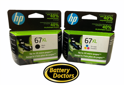 HP 67XL Combo Pack -  Black and Colour (3YM57AN#140),(3YM58AN#140) HP_Inc.