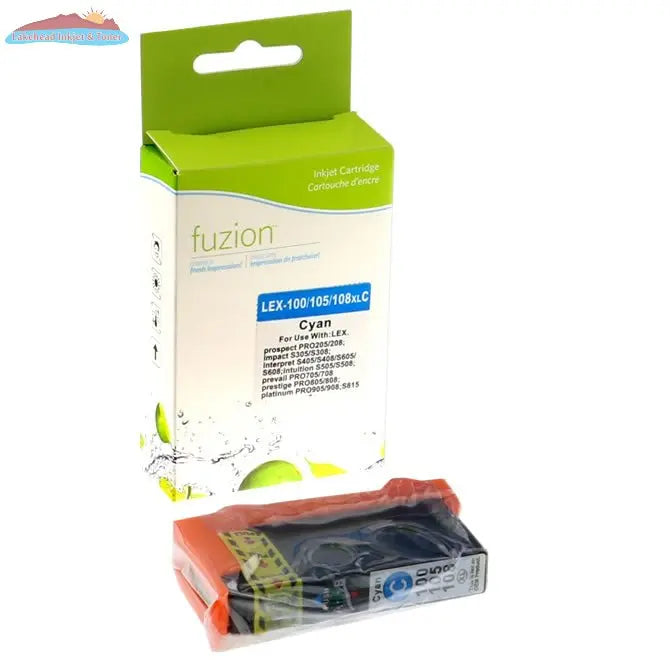 Lexmark 100XL Cyan Compatible Inkjet Cartridge Fuzion