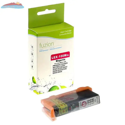 Lexmark 100XL Magenta Compatible Inkjet Cartridge Fuzion