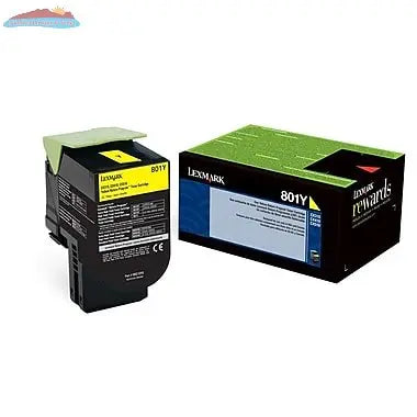 Lexmark 801Y Yellow Return Yellow Program Cartridge Lakehead Inkjet & Toner
