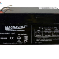 Magnavolt 12V/1.2AH Sealed Lead Acid  Battery Magnacharge